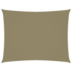 vidaXL Sonnensegel Oxford-Gewebe Rechteckig 2,5x3,5 m Beige