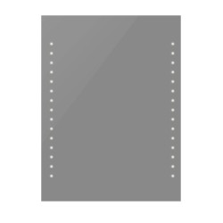 vidaXL Badspiegel mit LED-Leuchten 50×60 cm