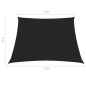 vidaXL Sonnensegel 160 g/m² Schwarz 4/5x3 m HDPE vidaXL Sonnensegel 160 g/m² Schwarz 4/5x3 m HDPE