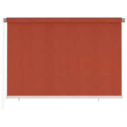 vidaXL Außenrollo 220 x 140 cm Terrakotta HDPE