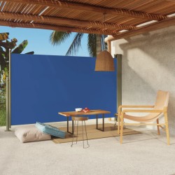 vidaXL Seitenmarkise Ausziehbar 180x300 cm Blau