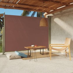 vidaXL Seitenmarkise Ausziehbar 220x300 cm Braun
