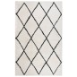 vidaXL Teppich Shaggy Hochflor Schwarz und Creme 200x290 cm vidaXL Teppich Shaggy Hochflor Schwarz und Creme 200x290 cm