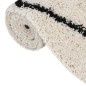vidaXL Teppich Shaggy Hochflor Schwarz und Creme 200x290 cm vidaXL Teppich Shaggy Hochflor Schwarz und Creme 200x290 cm