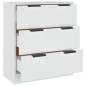 vidaXL Sideboard Weiß 60x30x70 cm Holzwerkstoff vidaXL Sideboard Weiß 60x30x70 cm Holzwerkstoff