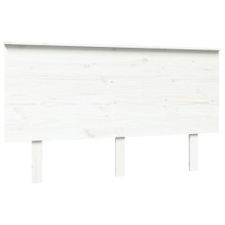 vidaXL Kopfteil Weiß 139x6x82,5 cm Massivholz Kiefer