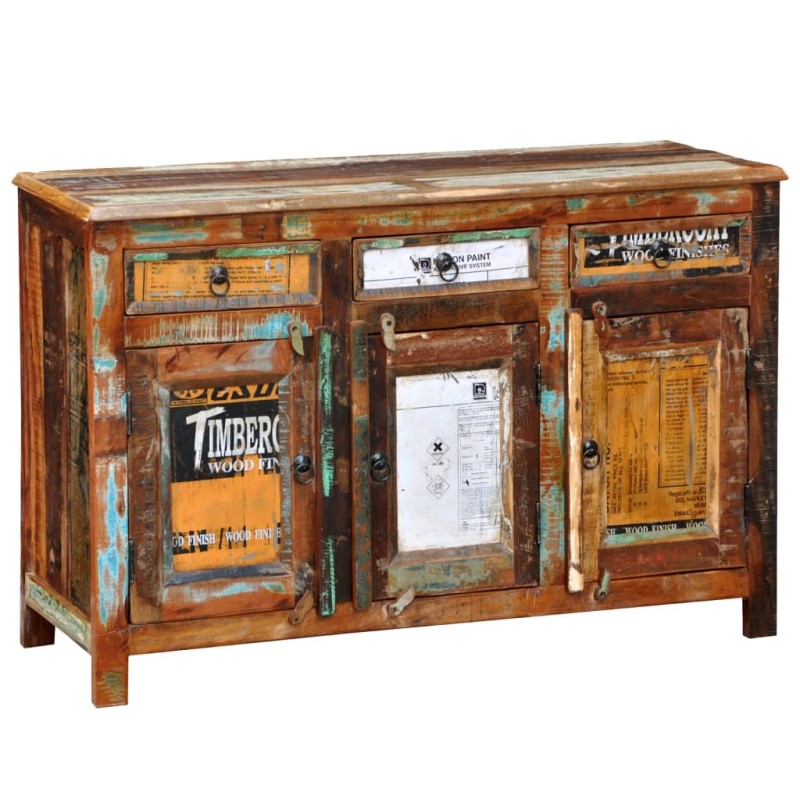 vidaXL Anrichte Altholz Massivholz Vintage mit 3 Schubladen & 3 Türen vidaXL Anrichte Altholz Massivholz Vintage mit 3 Schubladen & 3 Türen
