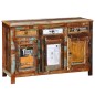 vidaXL Anrichte Altholz Massivholz Vintage mit 3 Schubladen & 3 Türen vidaXL Anrichte Altholz Massivholz Vintage mit 3 Schubladen & 3 Türen