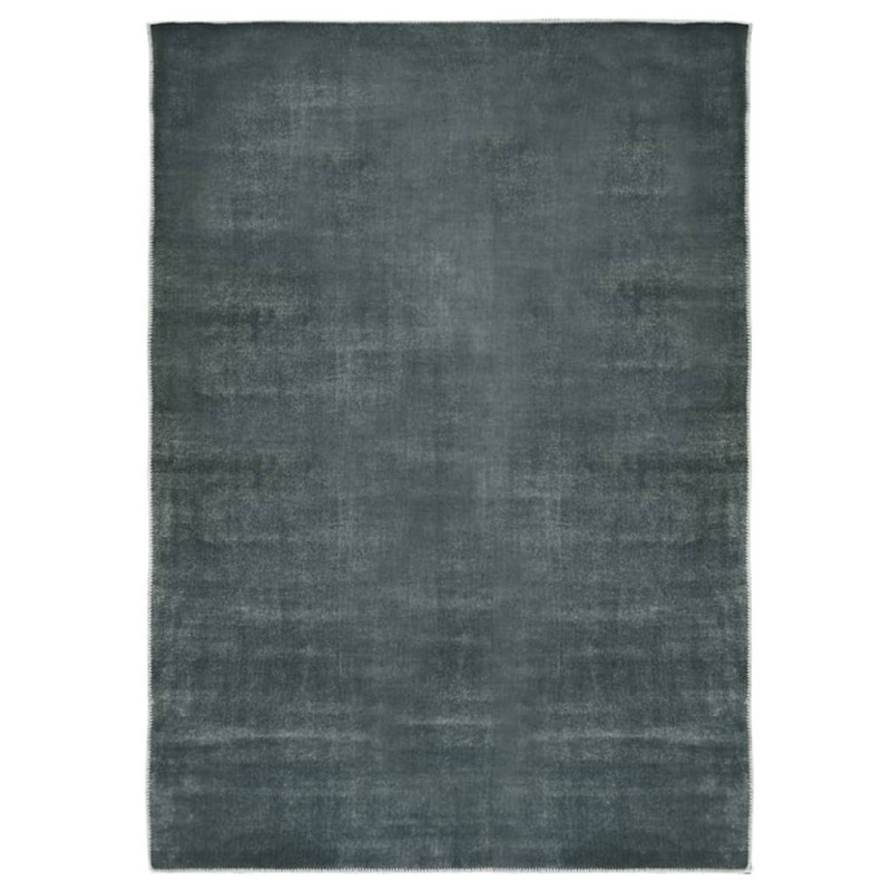 vidaXL Teppich Waschbar Faltbar Grau 180x270 cm Polyester vidaXL Teppich Waschbar Faltbar Grau 180x270 cm Polyester