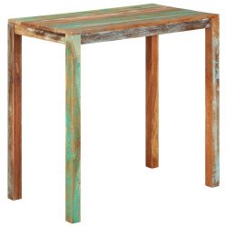 vidaXL Bartisch 112x60x108 cm Altholz Massiv