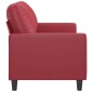 vidaXL 2-Sitzer-Sofa Weinrot 120 cm Kunstleder vidaXL 2-Sitzer-Sofa Weinrot 120 cm Kunstleder