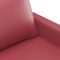 vidaXL 2-Sitzer-Sofa Weinrot 120 cm Kunstleder vidaXL 2-Sitzer-Sofa Weinrot 120 cm Kunstleder