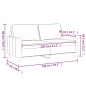 vidaXL 2-Sitzer-Sofa Weinrot 120 cm Kunstleder vidaXL 2-Sitzer-Sofa Weinrot 120 cm Kunstleder