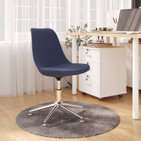 vidaXL Bürostuhl Drehbar Blau Stoff