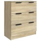 vidaXL 3-tlg. Sideboard Sonoma Eiche-Optik Holzwerkstoff vidaXL 3-tlg. Sideboard Sonoma Eiche-Optik Holzwerkstoff