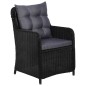 9-tlg. Garten-Essgruppe Poly Rattan Schwarz 9-tlg. Garten-Essgruppe Poly Rattan Schwarz