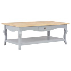 vidaXL Couchtisch Grau 110×60×40 cm MDF