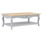 vidaXL Couchtisch Grau 110×60×40 cm MDF vidaXL Couchtisch Grau 110×60×40 cm MDF