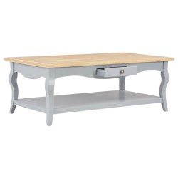 vidaXL Couchtisch Grau 110×60×40 cm MDF