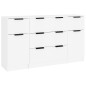 vidaXL 3-tlg. Sideboard-Set Weiß Holzwerkstoff vidaXL 3-tlg. Sideboard-Set Weiß Holzwerkstoff