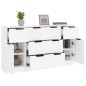 vidaXL 3-tlg. Sideboard-Set Weiß Holzwerkstoff vidaXL 3-tlg. Sideboard-Set Weiß Holzwerkstoff