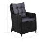 9-tlg. Garten-Essgruppe Poly Rattan Schwarz 9-tlg. Garten-Essgruppe Poly Rattan Schwarz