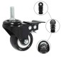 vidaXL Lenkrollen mit Bremsen 4 Stk. 50 mm vidaXL Lenkrollen mit Bremsen 4 Stk. 50 mm