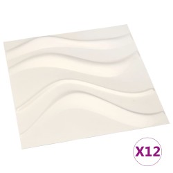 vidaXL Wandpaneele 12 Stk. 3D 0,5×0,5 m 3 m²