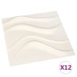 vidaXL Wandpaneele 12 Stk. 3D 0,5×0,5 m 3 m² vidaXL Wandpaneele 12 Stk. 3D 0,5×0,5 m 3 m²