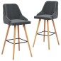 vidaXL Barhocker 2 Stk. Dunkelgrau Samt vidaXL Barhocker 2 Stk. Dunkelgrau Samt