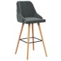 vidaXL Barhocker 2 Stk. Dunkelgrau Samt vidaXL Barhocker 2 Stk. Dunkelgrau Samt