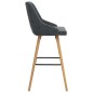 vidaXL Barhocker 2 Stk. Dunkelgrau Samt vidaXL Barhocker 2 Stk. Dunkelgrau Samt