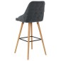 vidaXL Barhocker 2 Stk. Dunkelgrau Samt vidaXL Barhocker 2 Stk. Dunkelgrau Samt