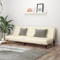 vidaXL Schlafsofa 2-Sitzer Creme Kunstleder vidaXL Schlafsofa 2-Sitzer Creme Kunstleder