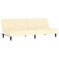 vidaXL Schlafsofa 2-Sitzer Creme Kunstleder vidaXL Schlafsofa 2-Sitzer Creme Kunstleder