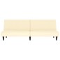 vidaXL Schlafsofa 2-Sitzer Creme Kunstleder vidaXL Schlafsofa 2-Sitzer Creme Kunstleder