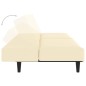vidaXL Schlafsofa 2-Sitzer Creme Kunstleder vidaXL Schlafsofa 2-Sitzer Creme Kunstleder
