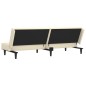 vidaXL Schlafsofa 2-Sitzer Creme Kunstleder vidaXL Schlafsofa 2-Sitzer Creme Kunstleder