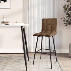 vidaXL Barhocker Dunkelbraun Kunstleder