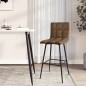 vidaXL Barhocker Dunkelbraun Kunstleder vidaXL Barhocker Dunkelbraun Kunstleder