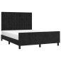 vidaXL Bettgestell mit Kopfteil Schwarz 140x200 cm Samt vidaXL Bettgestell mit Kopfteil Schwarz 140x200 cm Samt