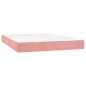 vidaXL Boxspringbett mit Matratze Rosa 140x190 cm Samt vidaXL Boxspringbett mit Matratze Rosa 140x190 cm Samt