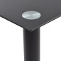 vidaXL Essgruppe 7-tlg. Stahl und Hartglas Schwarz vidaXL Essgruppe 7-tlg. Stahl und Hartglas Schwarz