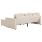 vidaXL Modulares 3-Sitzer-Schlafsofa Creme Stoff vidaXL Modulares 3-Sitzer-Schlafsofa Creme Stoff