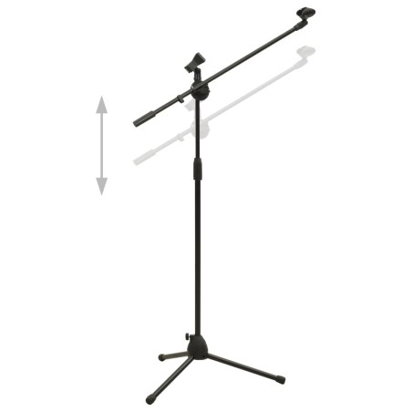 vidaXL Stativ-Mikrofonständer mit Dual Clip-Halterung