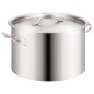 vidaXL 2-tlg. Kochtopf-Set 44/24 L Edelstahl vidaXL 2-tlg. Kochtopf-Set 44/24 L Edelstahl