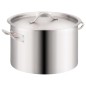 vidaXL 2-tlg. Kochtopf-Set 44/24 L Edelstahl vidaXL 2-tlg. Kochtopf-Set 44/24 L Edelstahl