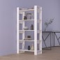 vidaXL Bücherregal/Raumteiler Weiß 80x35x160 cm Massivholz vidaXL Bücherregal/Raumteiler Weiß 80x35x160 cm Massivholz