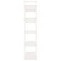 vidaXL Bücherregal/Raumteiler Weiß 80x35x160 cm Massivholz vidaXL Bücherregal/Raumteiler Weiß 80x35x160 cm Massivholz
