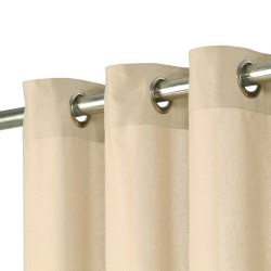 vidaXL Vorhänge mit Metallösen 2 Stk. Baumwolle 140 x 245 cm Beige